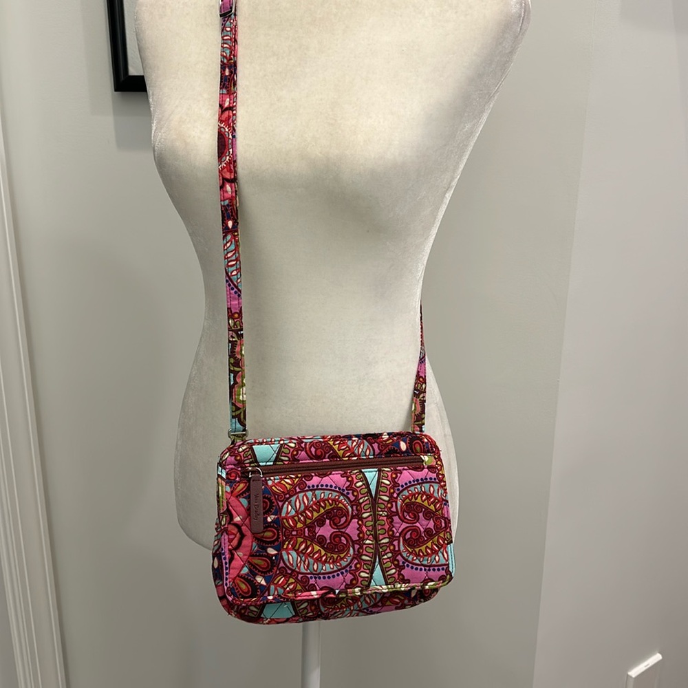 NWOT- Vera Bradley Multicolor Adjustable Small Crossbody Purse Bag